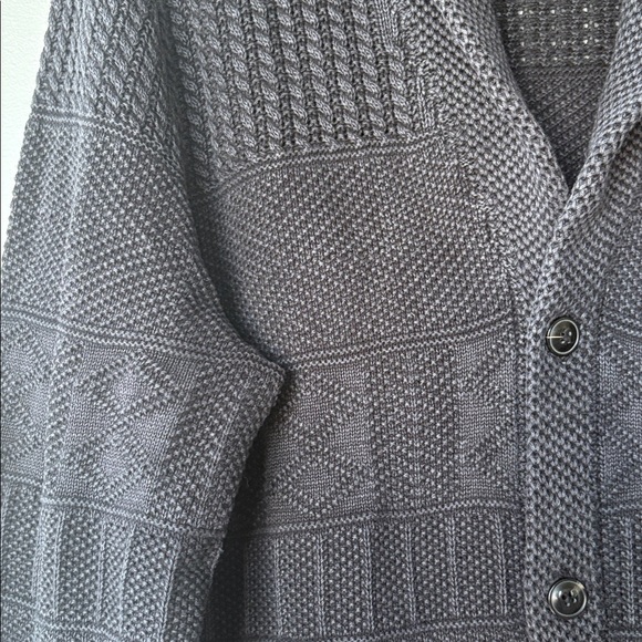 Abercrombie & Fitch 'boyfriend' Cardigan Sweater 100% Cotton in: Charcoal black - Picture 8 of 10